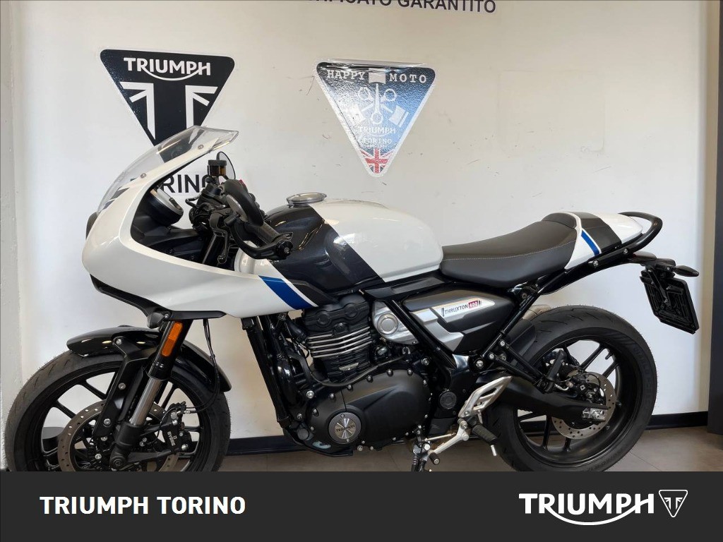 TRIUMPH Thruxton 400 Pearl Metallic White / Storm Grey Abs