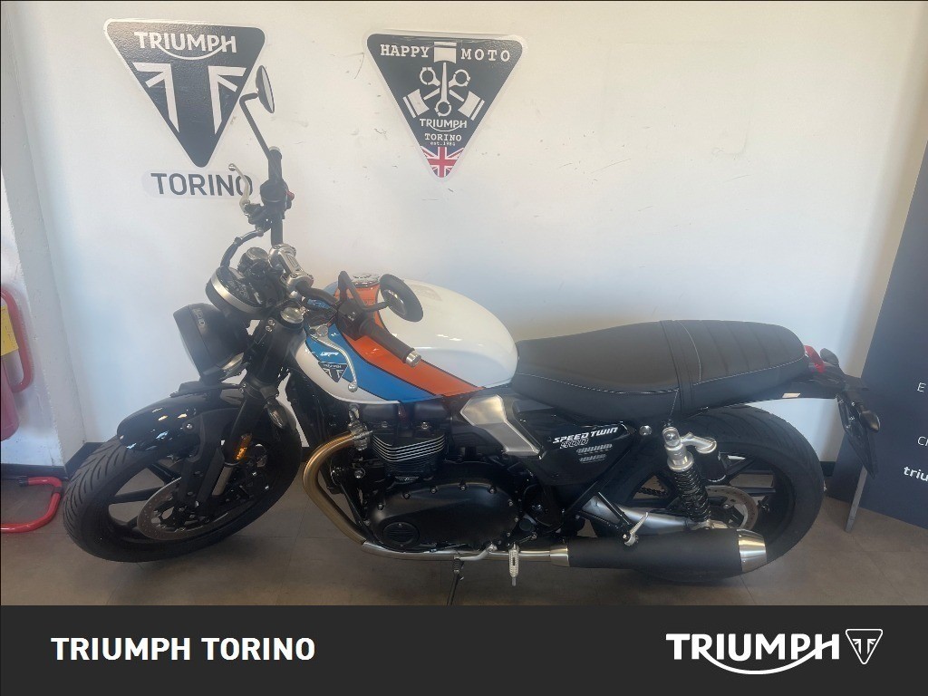 TRIUMPH Speed Twin 900 Pure White/Blue/Orange Abs
