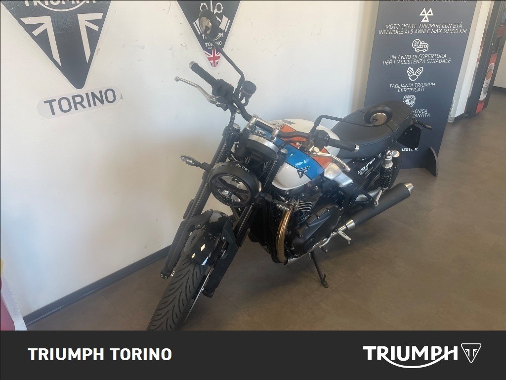 TRIUMPH Speed Twin 900 Pure White/Blue/Orange Abs